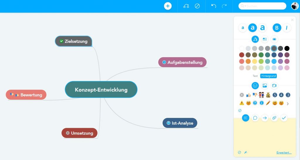 Projektplanung mit MindMeister